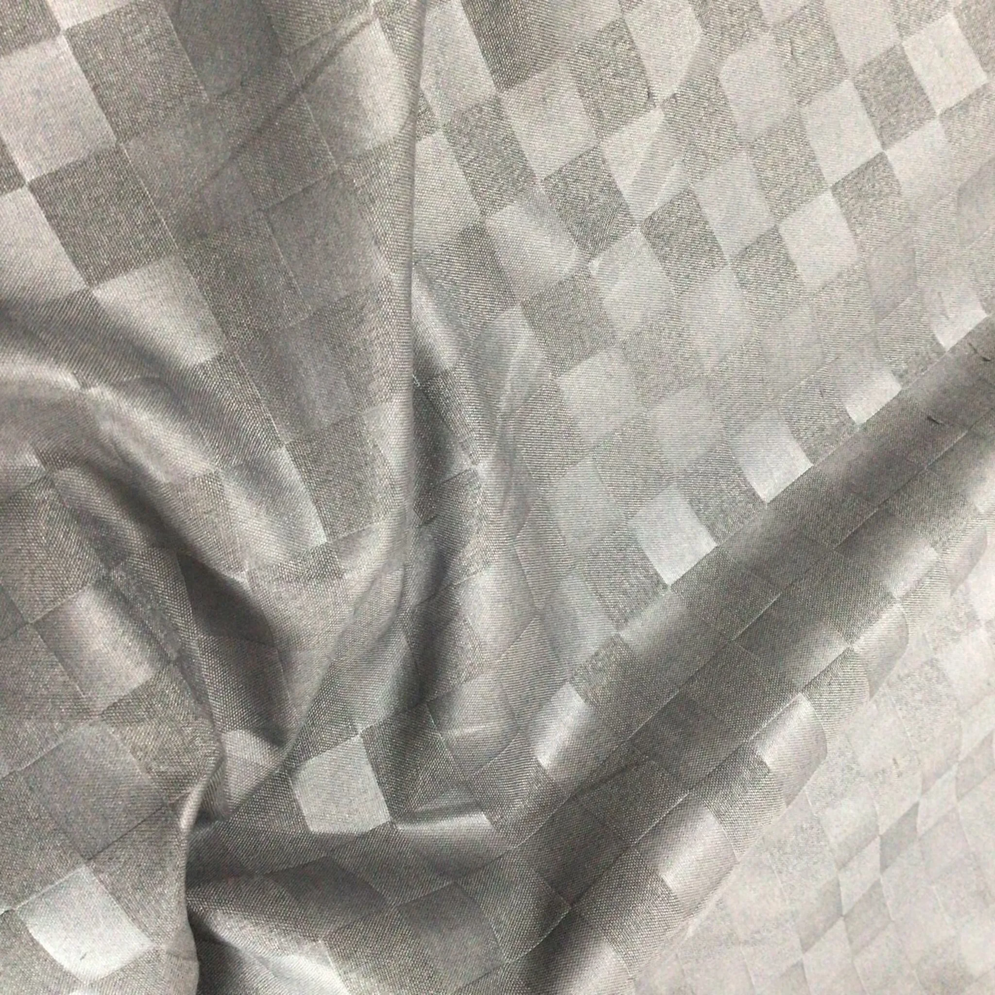 Home textiles microfiber bedsheet fabric 100% polyester plaid embossed fabric for bedding set and pillow case