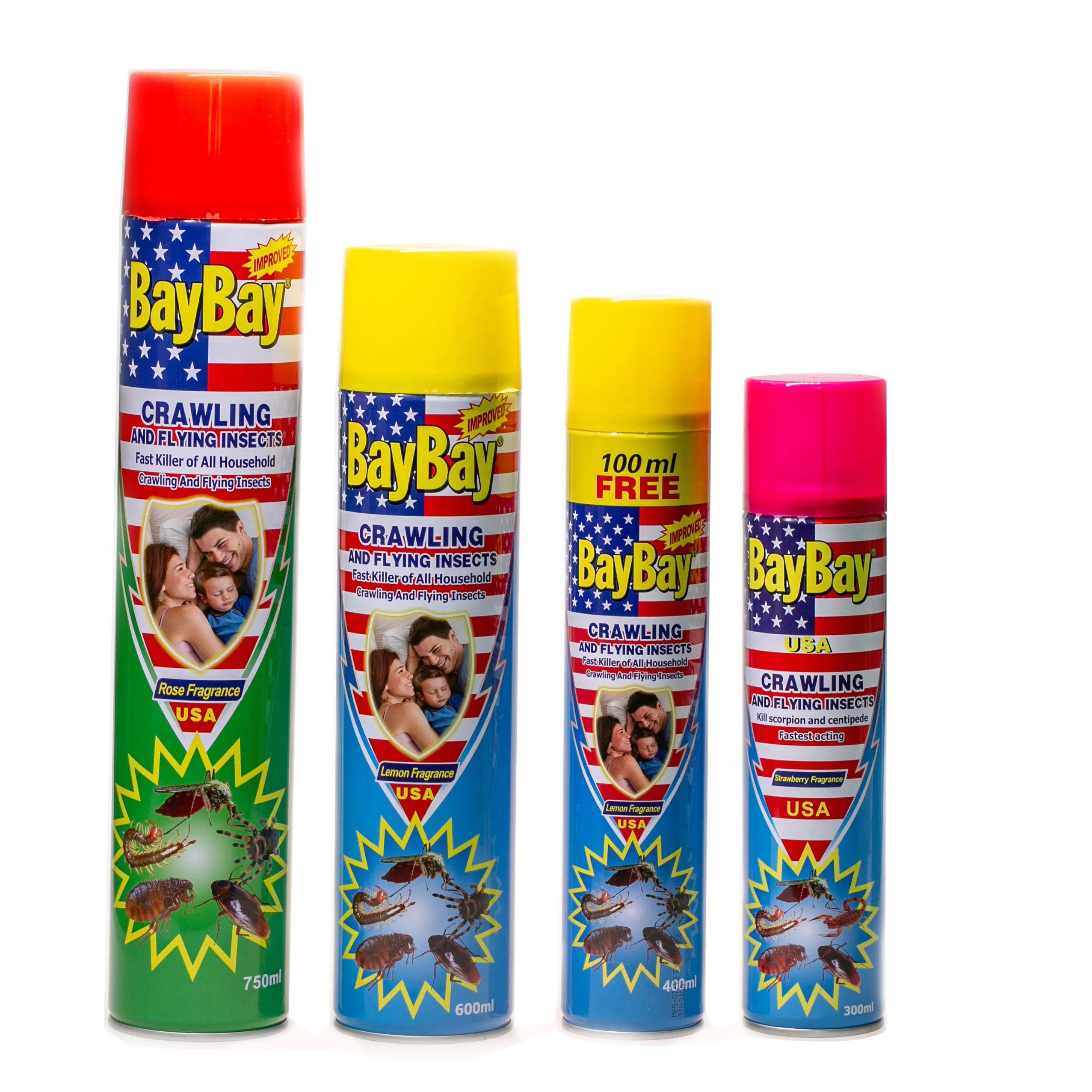 BAYBAY  Mosquito Killer Household Flower Scent Sleeping Chemical Insect Killer Aerosol Insecticide