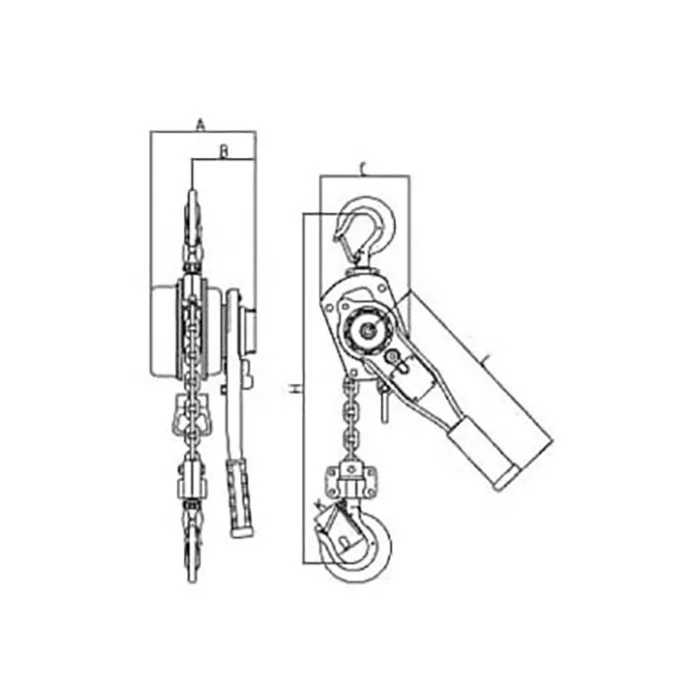 LEVER CHAIN BLOCK 0.75T