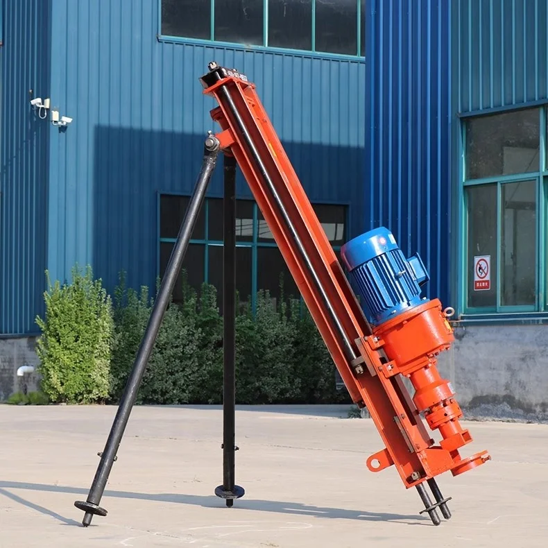 Small Anchor Slope Protection Support Portable Pneumatic DTH Drill Rig for Hard Rock Mining Rotary Impact Machine