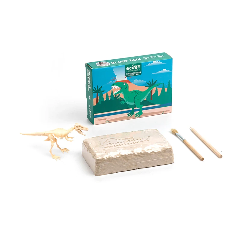 2023 Wholesale Educational Toys Dino Fossil Digging Kit  Dinosaur Skeleton Bone Excavation Kit