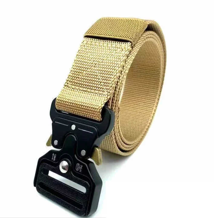 DFW0221 Men Tactical Belt Heavy Duty Webbing Belt Adjustable tactical duty Nylon Belts with Metal Buckle security duty uniforms