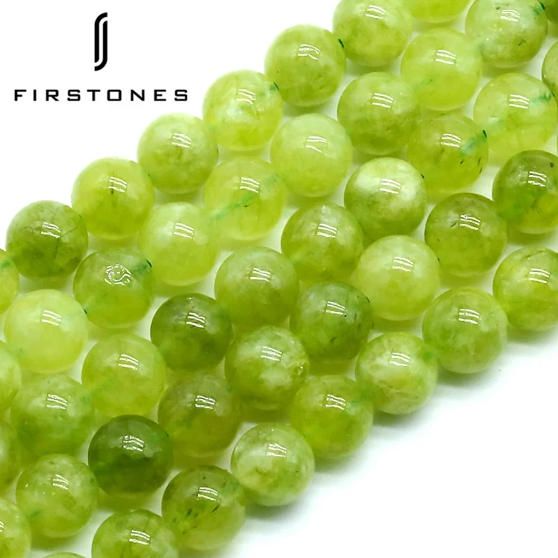Wholesale Natural Peridot Round Beads High Quality Olivine Gemstone For Jewelry