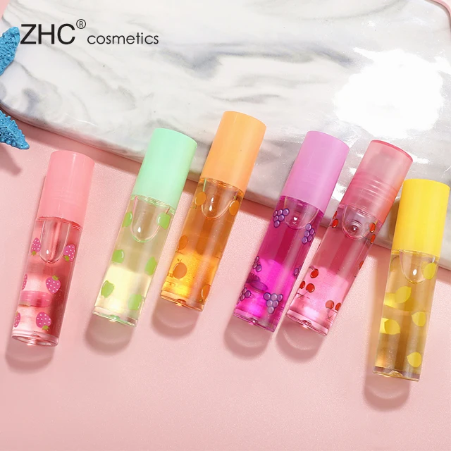 CC36203 Fruit flavor Lip gloss long lasting hydrating Lip oil Private Label Base Kids Nude   OEM clear lipgloss vendor
