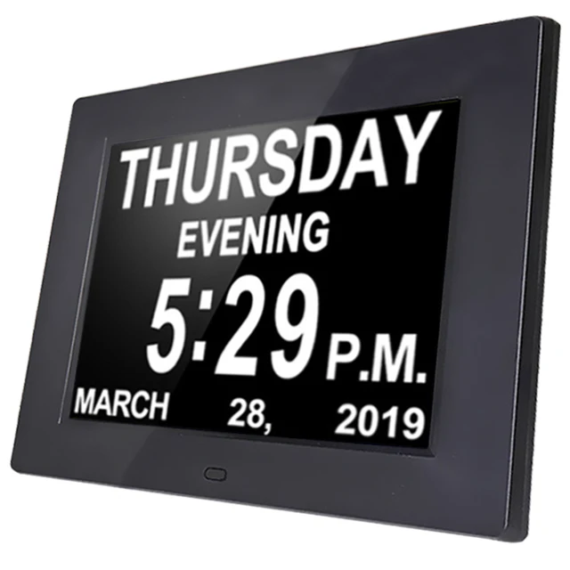 Hot Selling Manufacturer Clock Times Control Time Digital Table Clock 8 Inch Displays Calendar And Time