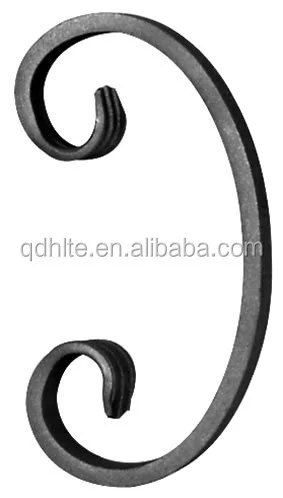 Spots cheap ornamental forged wrought iron scrolls for wrought iron gate designs