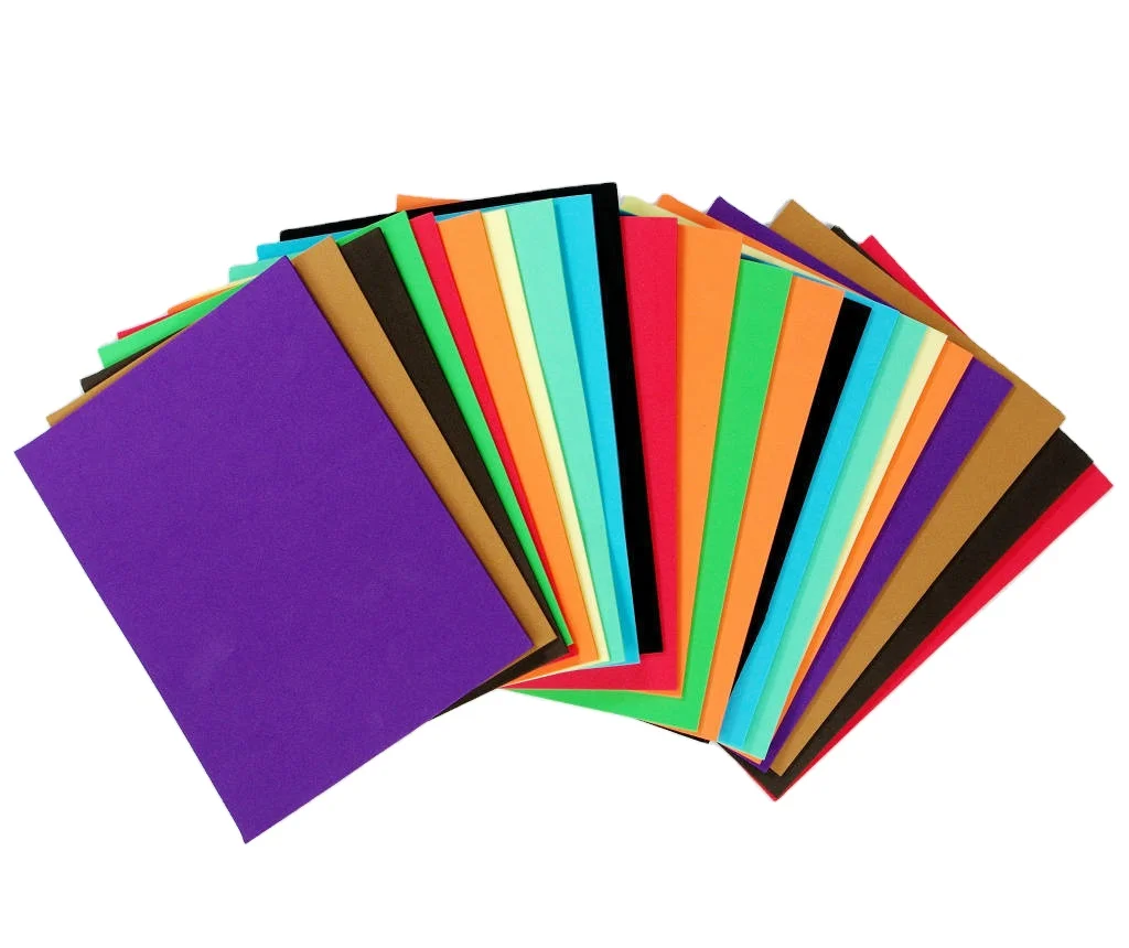 Plush foam EVA Sheet Cheap plastic customized color and thick raw material hardness 20 to 80