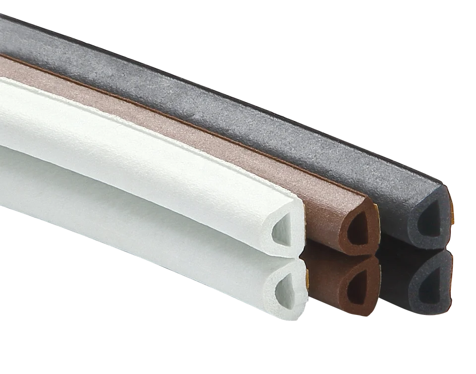 Custom D Type EPDM Foam Self Adhesive Door Rubber Seal Strips Soundproof Windproof Avoid The Insects