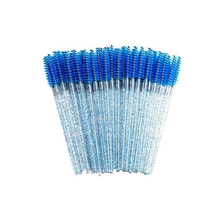 
Low Price Colorful Disposable Crystal Eyelash Brush Makeup Tools Applicator 