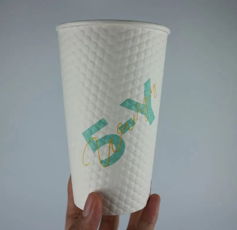 
Special Design Ripple Wall Hot Drink Paper Cup 