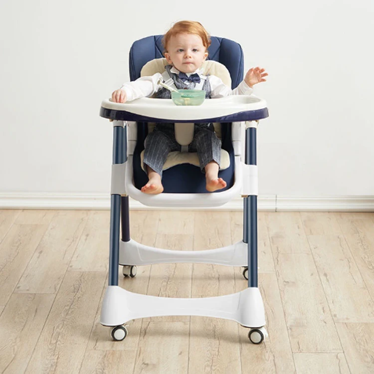 XIAOTANGLANG Folding Tables and Chairs for Events Baby High Chair with Wheels Baby Dining Table and Chair