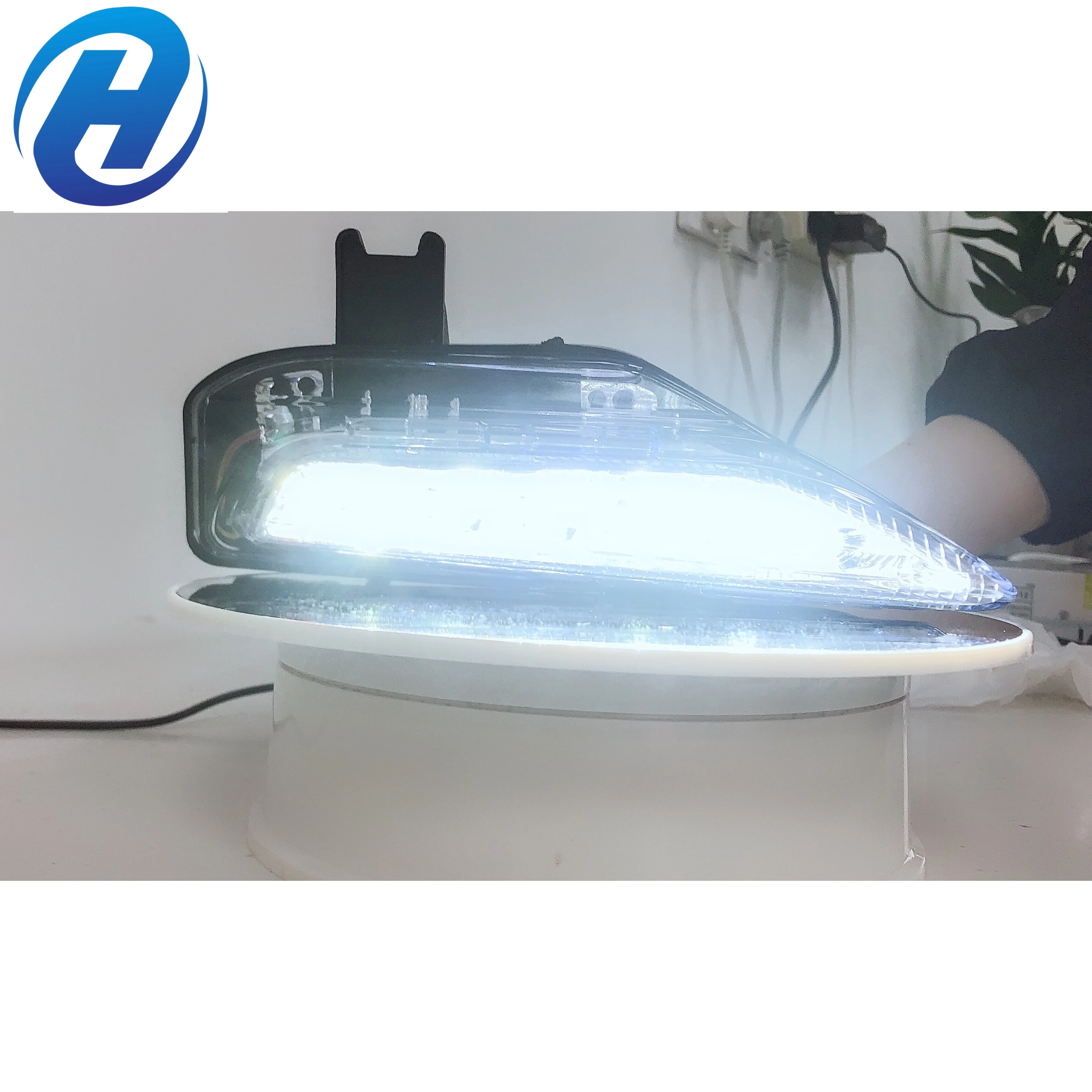 Светодиодные последовательные дневные ходовые огни с ходовым желтым сигналом поворота для Infiniti Q50 Sport Model 2014-19 Drl Противотуманные фары