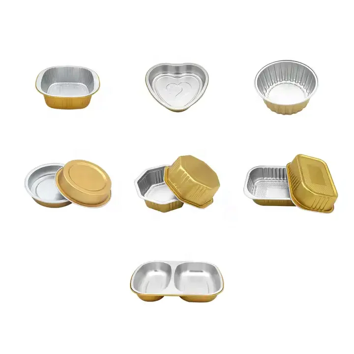 Good quality factory directly aluminum foil disposable lunch box fast food container trays at good price