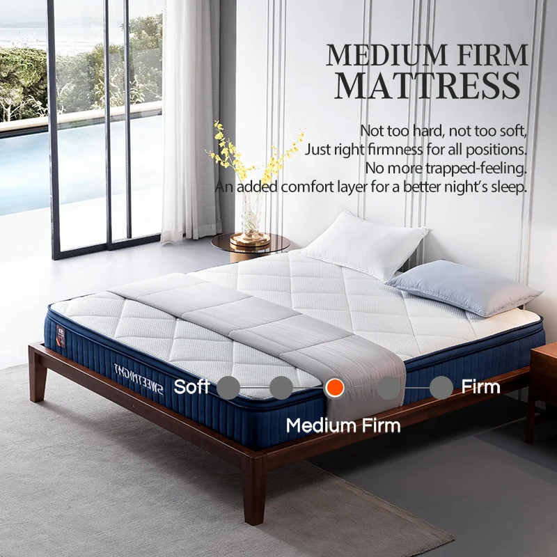 natural high quality double single compressed hotel in a box pocket spring mattress