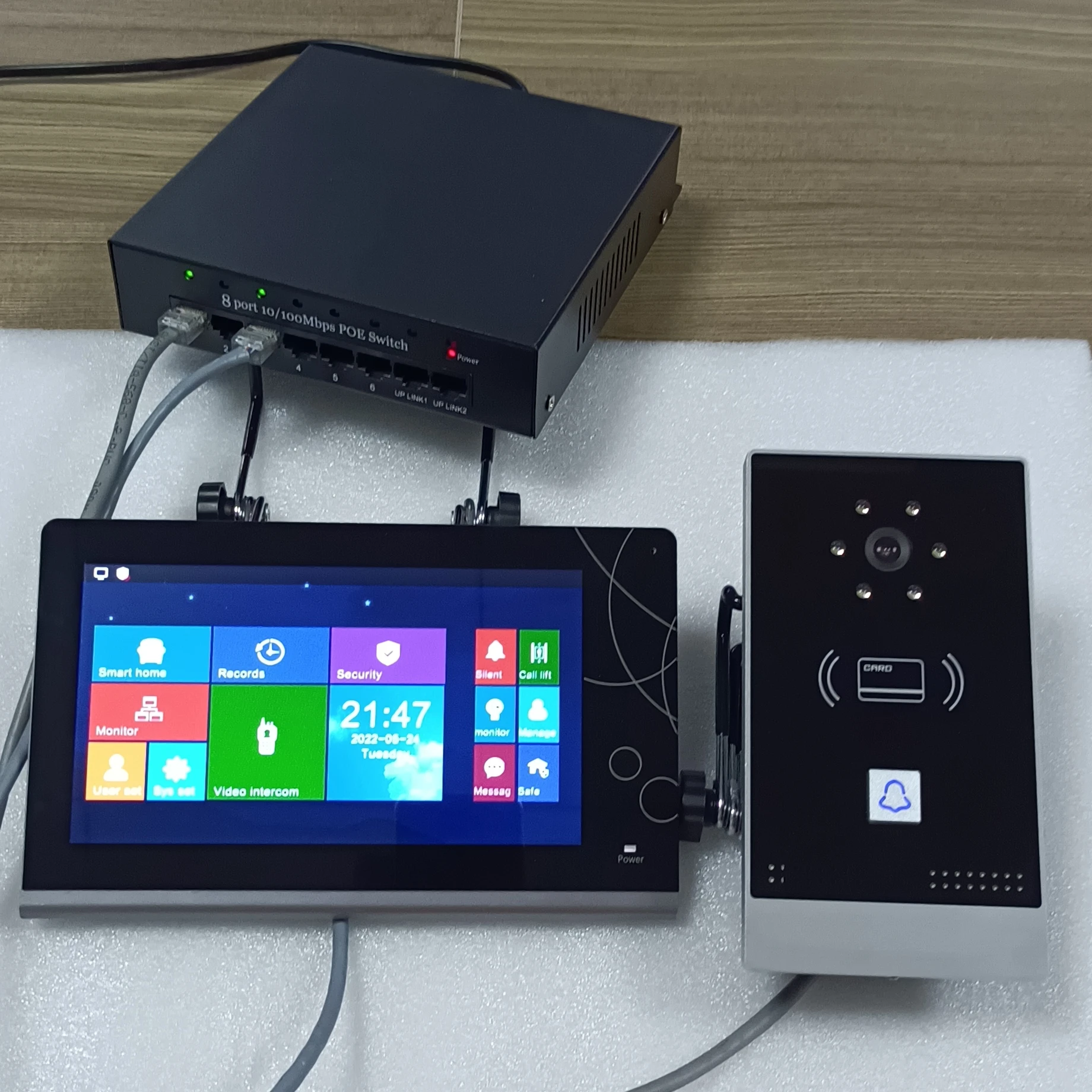 Домофон IP POE для виллы видеодомофон с системой умного дома tuya