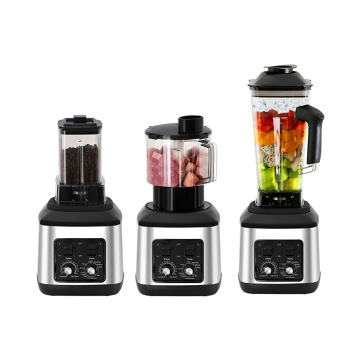 Jewin Custom 3-in-1 Tabletop Blender NEW Design 1000W with Stainless Steel Housing 2.5L/3L Capacity 15-Speed Pulse Function