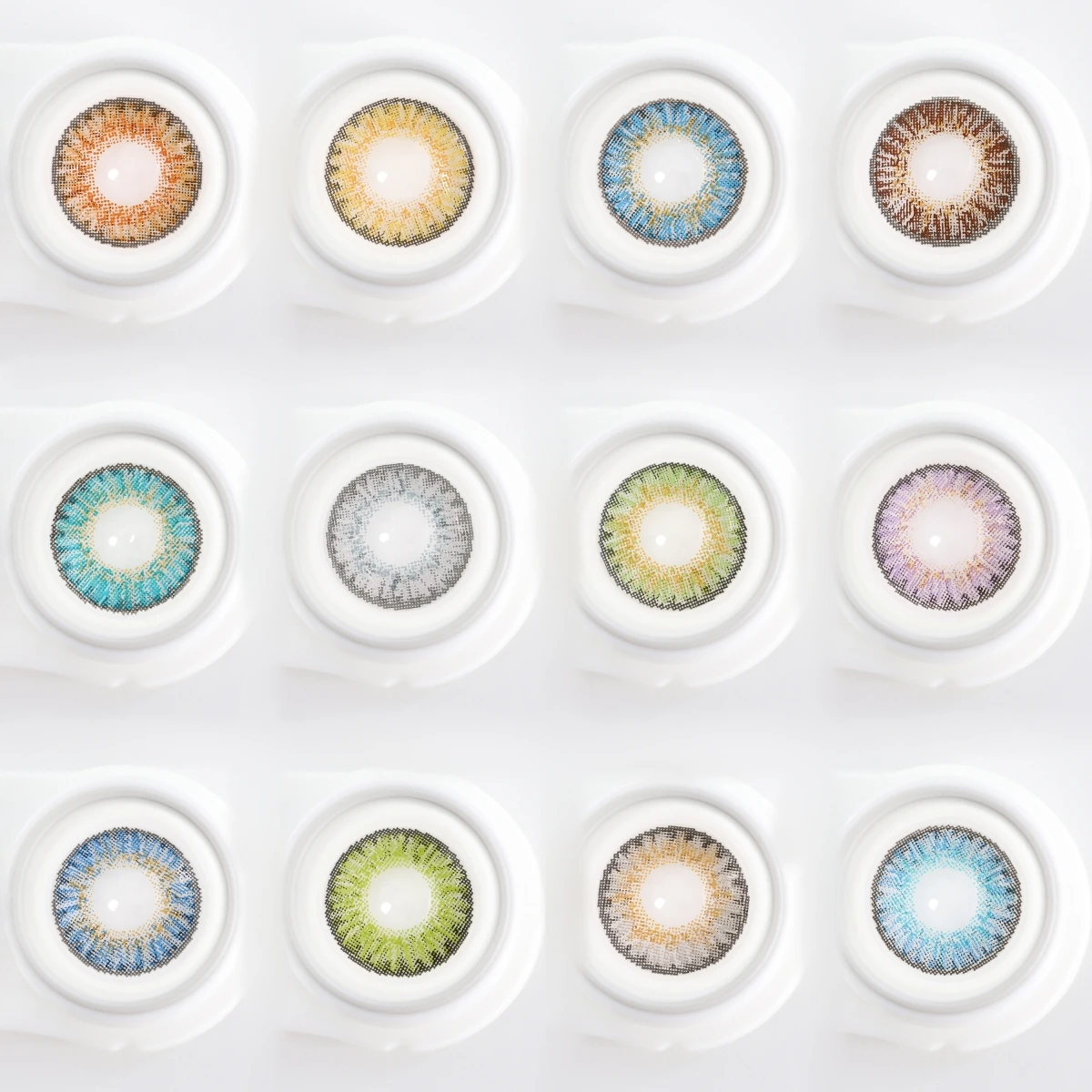 OEM ODM Custom Color contact lenses 3-TONE Fresh look  Pure Hazel colors contact lenses natural colour wholesale