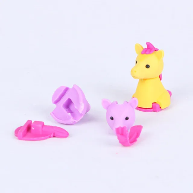 Factory wholesale custom Unicorn 3d eraser Stationary Set Kids Gift cartoon erasers