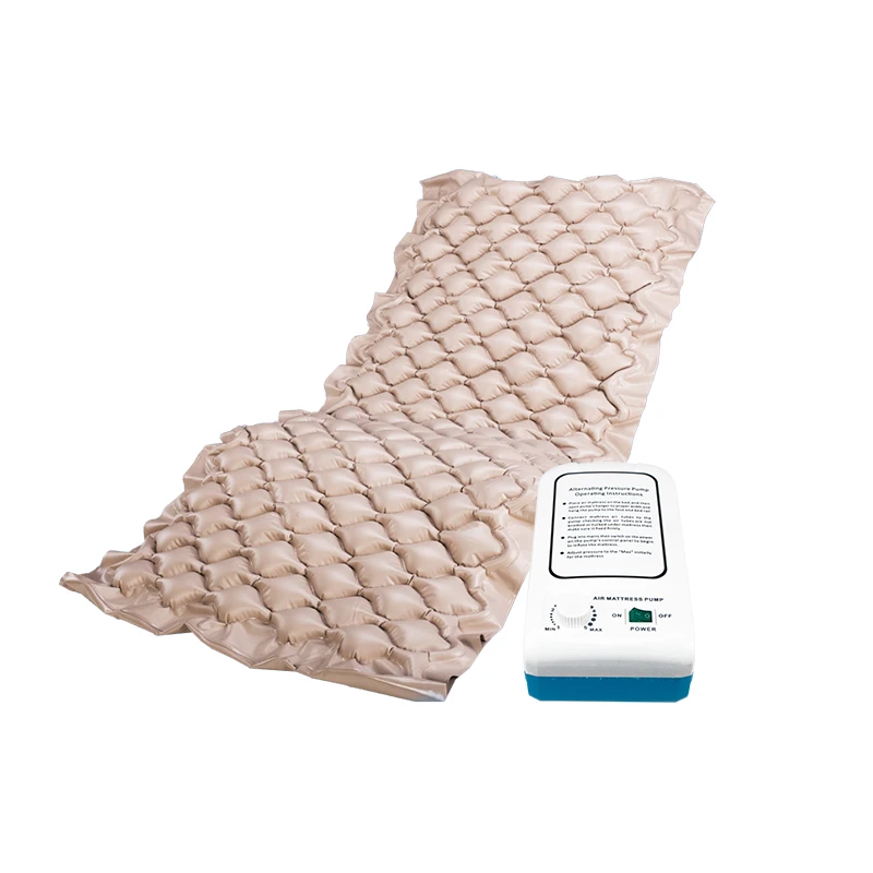 Hot sale Hospital anti decubitus PVC medical air inflated mattress air bed with pump medical bubble air mattress price