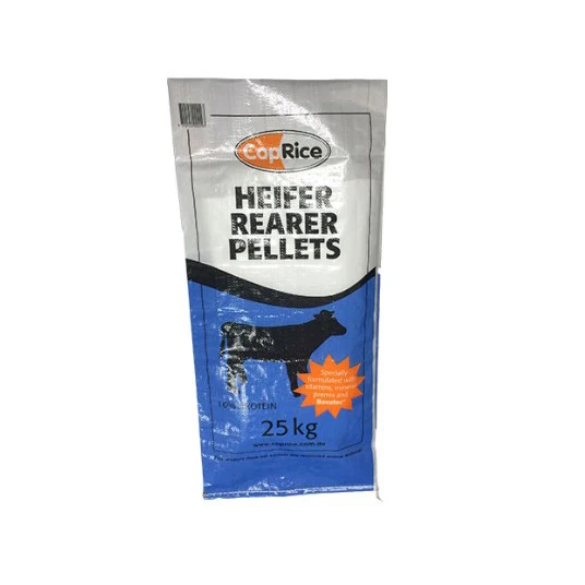 
China plastic fabric pp woven polypropylene cattle feed bags for sale 