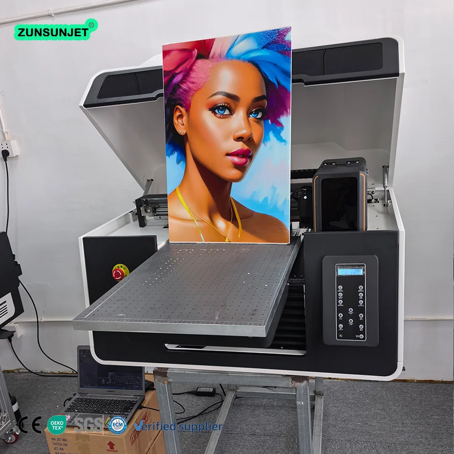 dtf uv impresora Silicone Phone Case High Speed Metal Wood Printing Uv Flatbed Printer For Painting