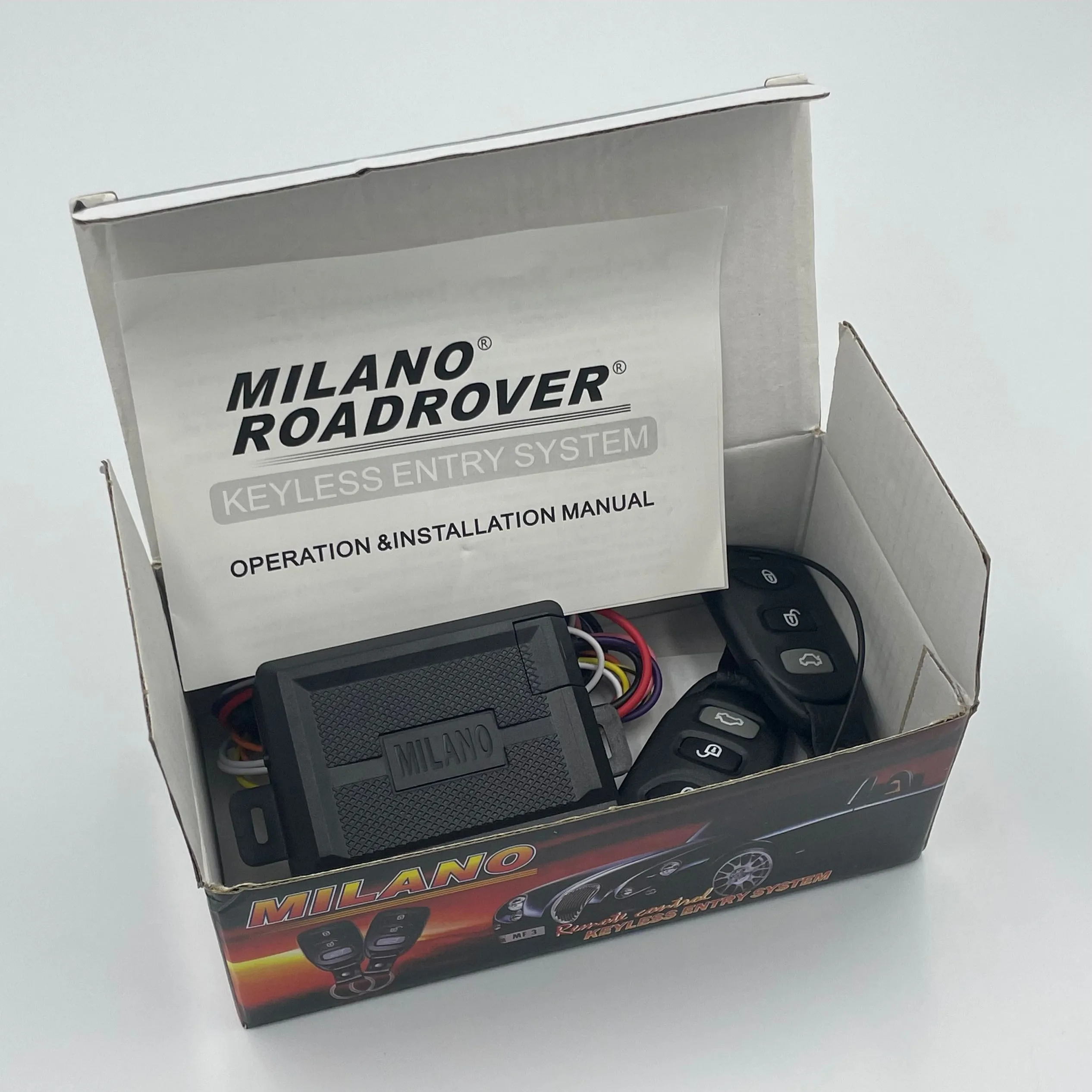 Milano Universal Car Remote Central Kit Door Lock Locking Vehicle Keyless Entry System