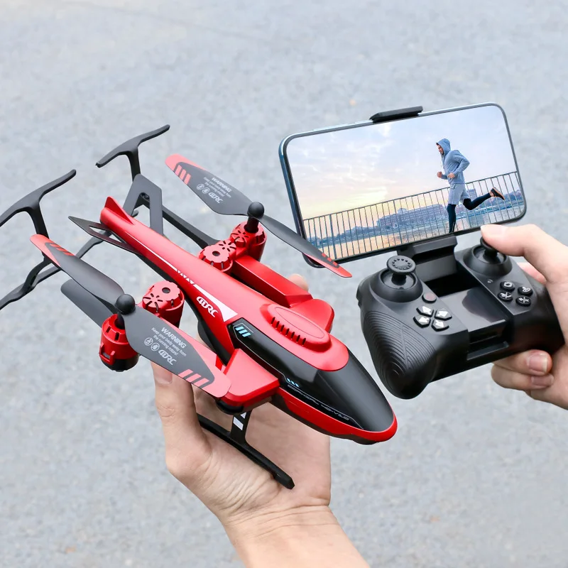 Новейший Радиоуправляемый Дрон с двойной камерой RC WIFI 4K HD самолет пульт дистанционного управления V10 гибкий вертолет для детей
