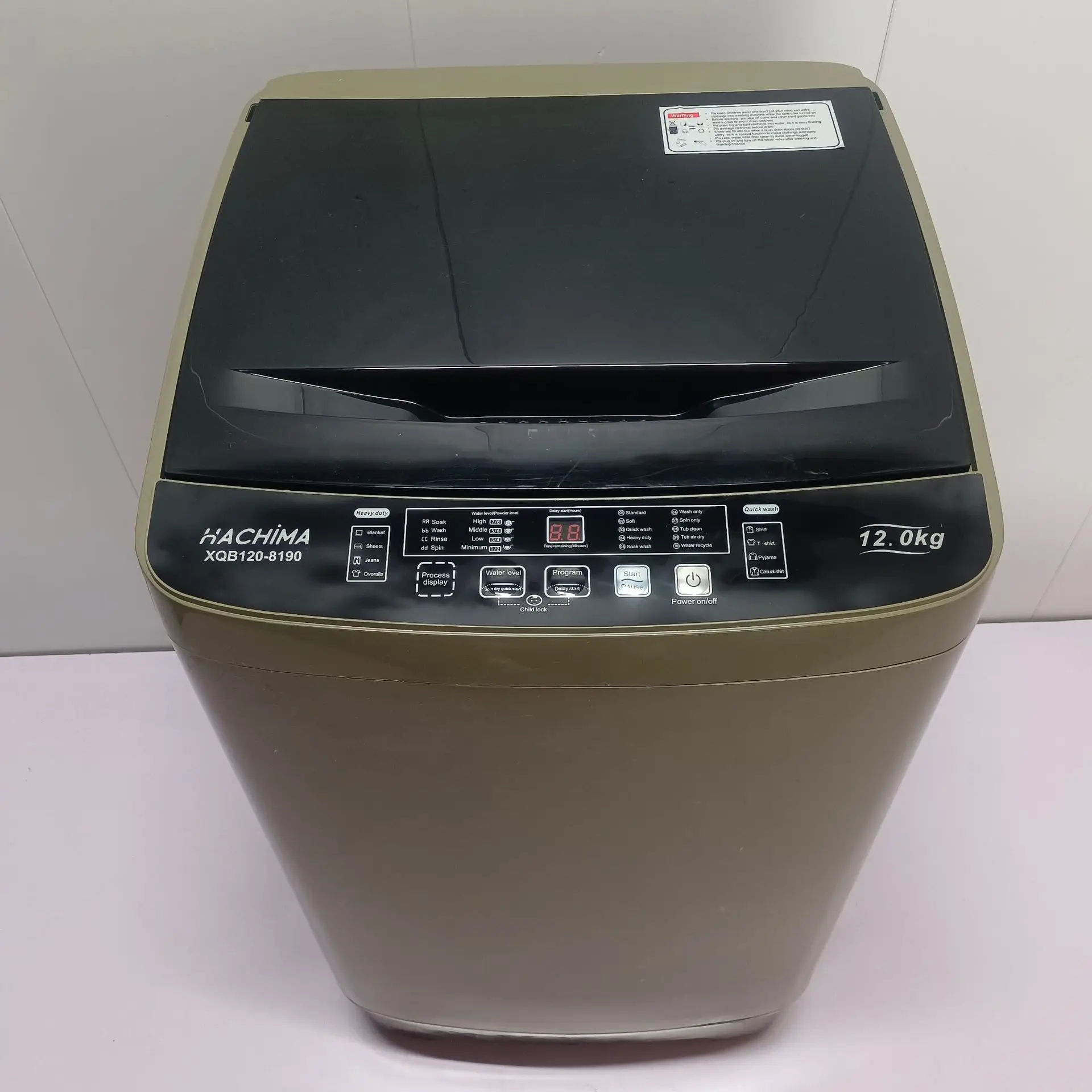Factory Direct 12kg Stainless Steel Washing Machine 220v Automatic Top Loading