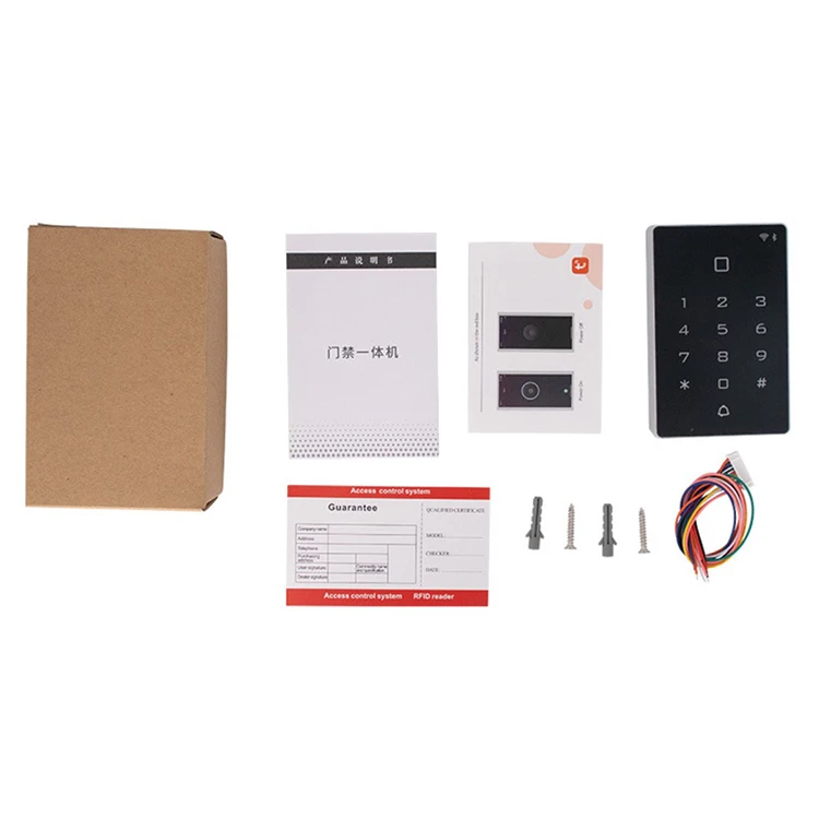 Newest Tuya APP WiFi Remote Unlock 2000 Users Waterproof RFID Door Access Control Touch Keypad with Wiegand 26 Input and Output