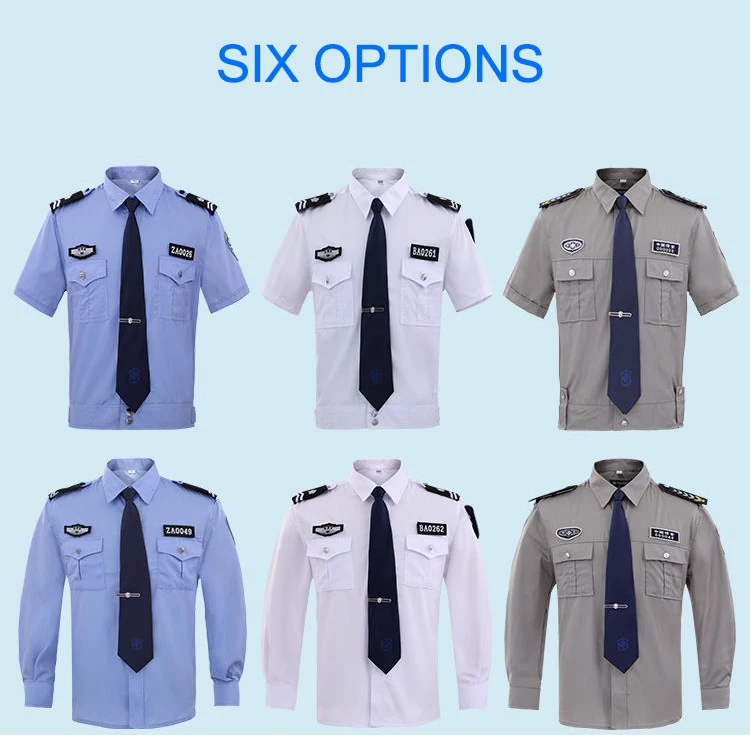 Custom Logo Guard Uniform Sets Quick Dry Fabric Security Guards Uniform Utility Pants Suit Security Guard Work Wear