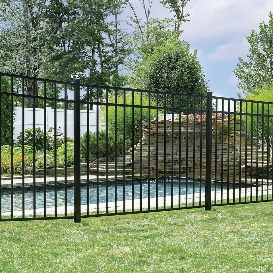 Galvanized Steel Railing Design Wrought Iron Balcony Garden Panel Metal Fence