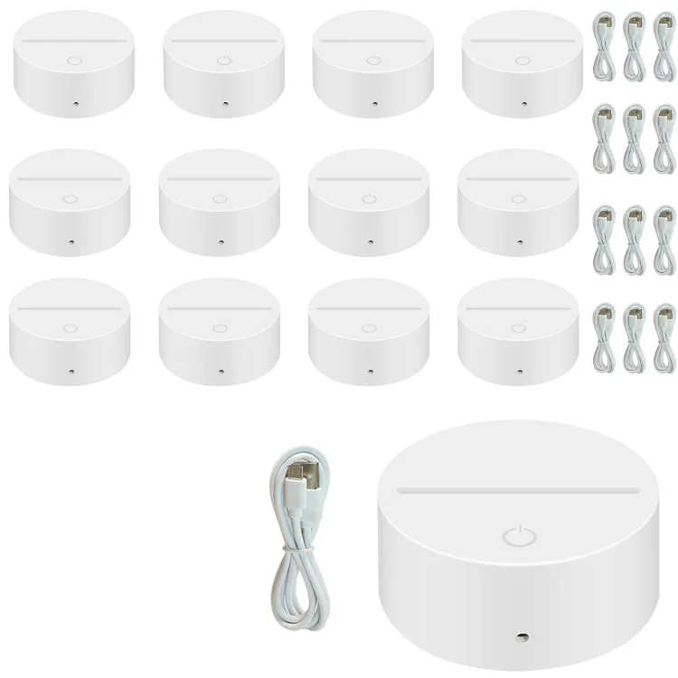 2024 New Hot Selling High Quality 7 Colors Control Mini Indoor USB Portable Led Smart Night Light Round Led Lamp