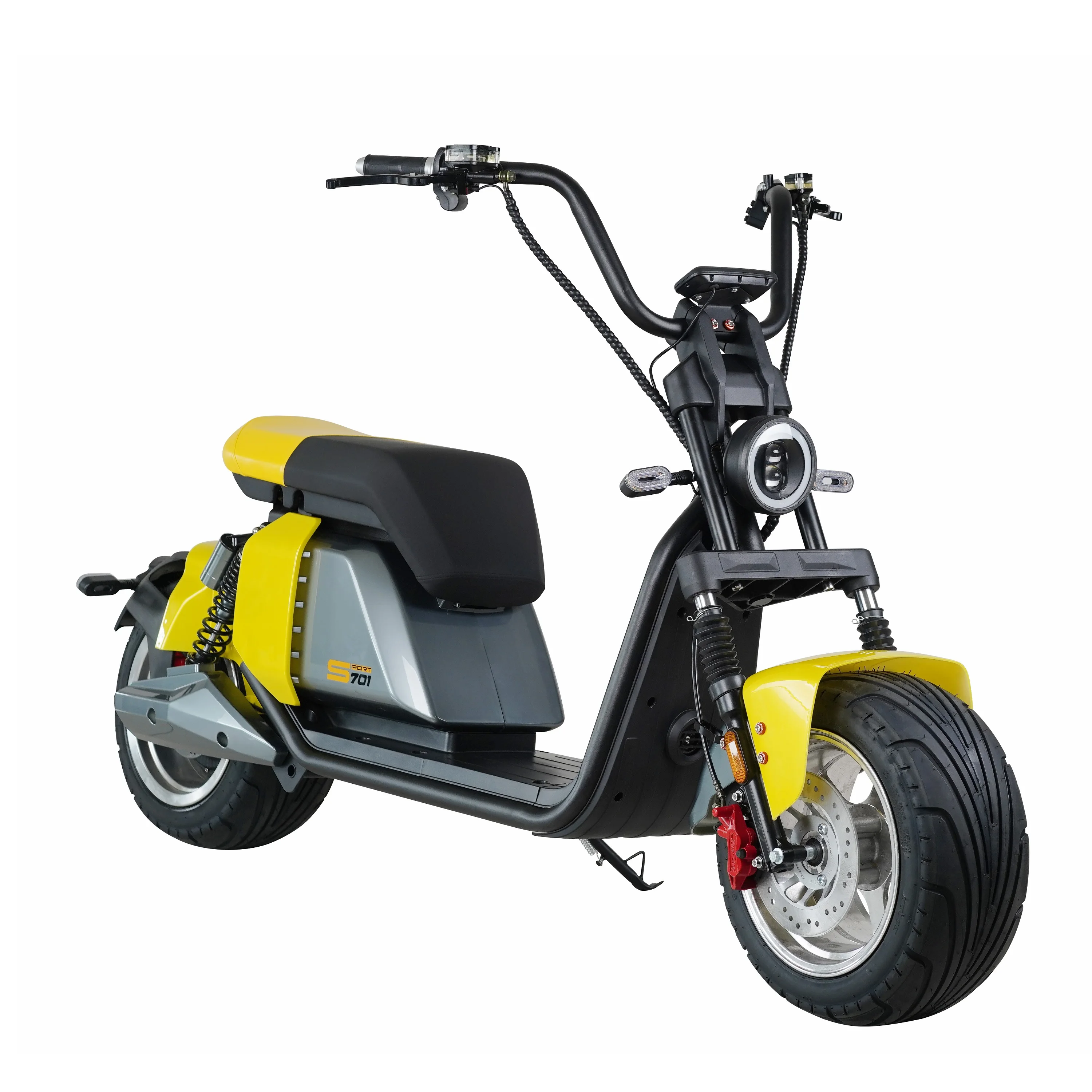 Power 3000w 2000w Motorcycle Citycoco E Chopper Rechargeable 20ah 30ah Lithium Battery Rear Shock Suspension Electric Scooters