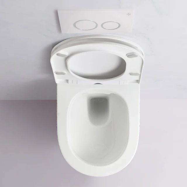 Prefab P Trap Marble Color Ceramic Wall Hang Wc Tankless Toilet Bowl Inodoro Suspendido Wall Toilet Set