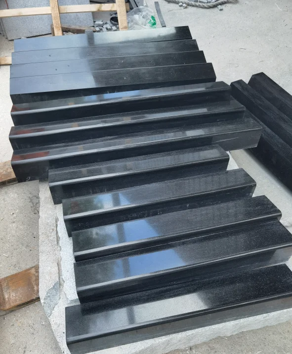 G654 Natural Granite Slab Tiles Chinese Design Style Polished Bush Hammered Sandblasted Honed Flamed  Finishes Floors Curbstones