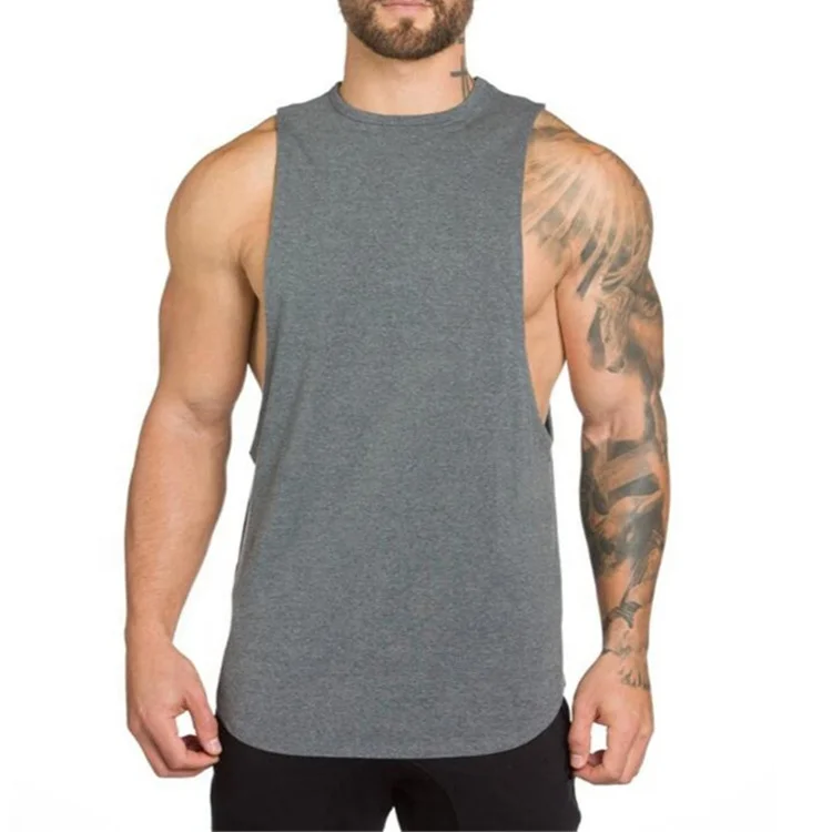 Мужская рубашка для тренировок в тренажерном зале с индивидуальным логотипом, спортивные майки для бодибилдинга и бега