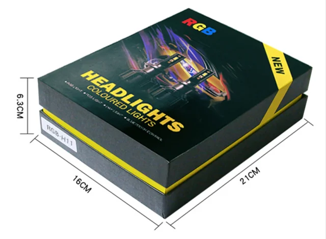  Автомобильные светодиодные лампы Rgb с управлением музыкой и через приложение сменные цвета автомобильные фары H4