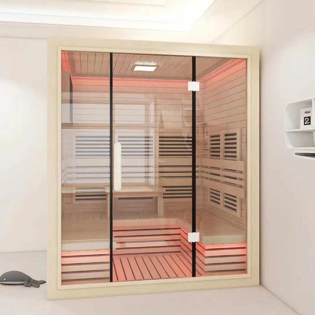 Hot Selling Big Size China Manufacturing Customized Dry Steam Sauna Room Wood
