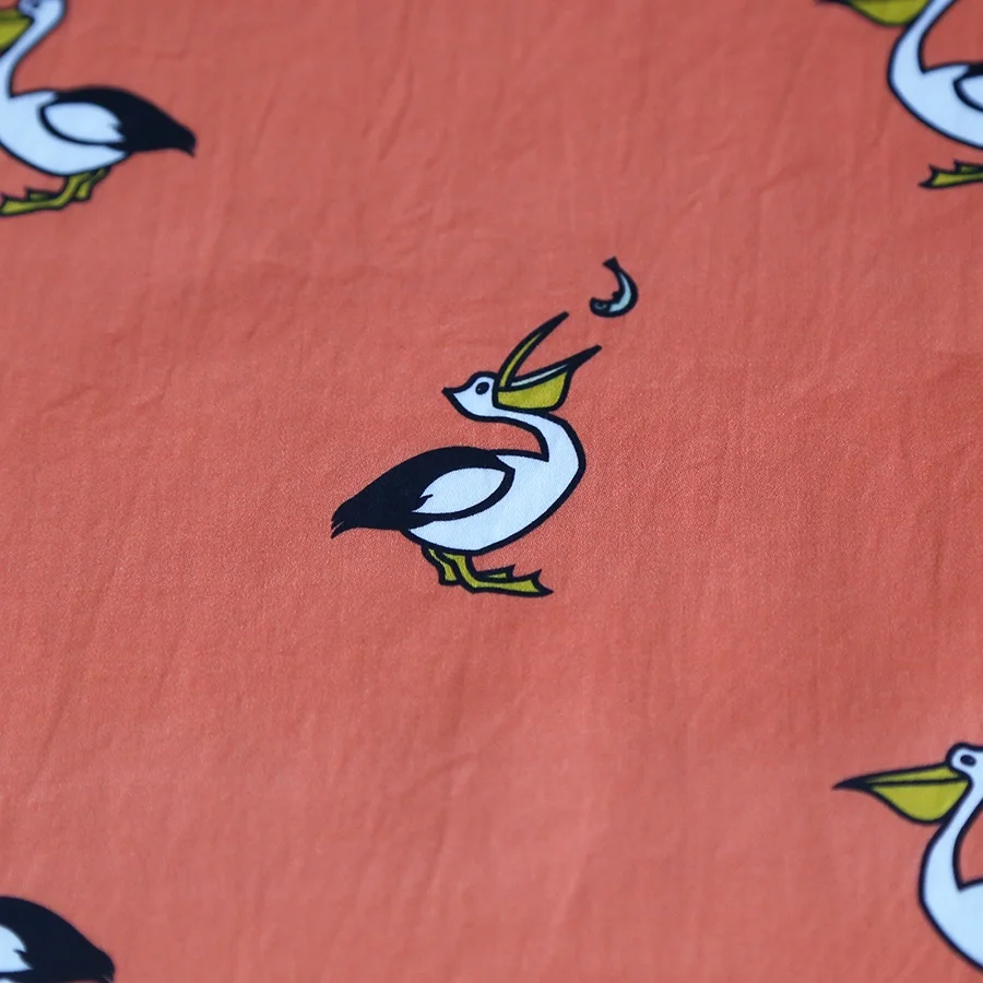 Custom Digital Printing on 100% Cotton Satin fabric for kids