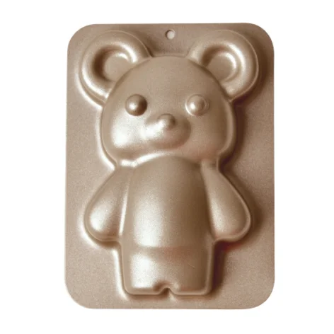 Bread Baking Small Mold Carbon Steel Bear Cake Mold Cartoon Mold 3D Mini Teddy Cartoon Bear Shape Cake Mould