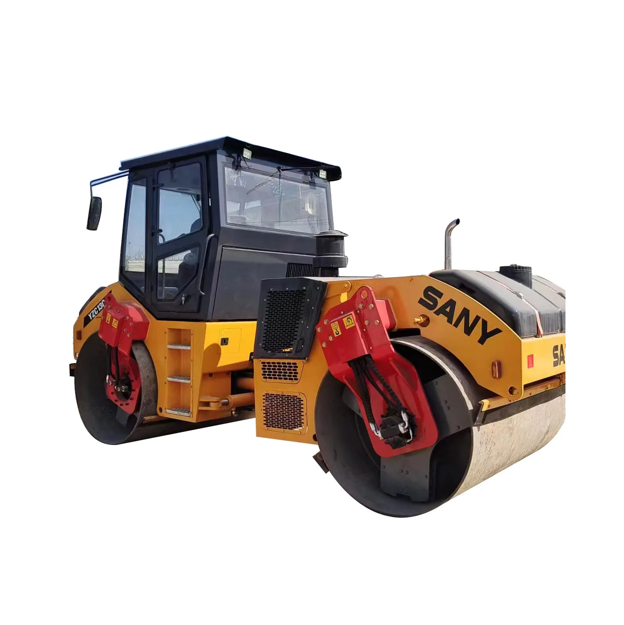 Оптовая Продажа с завода б/у Sany Yzc13c двухбарабанный дорожный каток для строительства асфальтового покрытия ручная техника моторным насосом