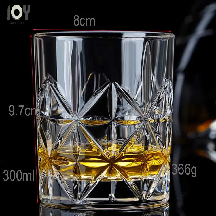2  Rock Tumblers for Liquor, Cocktails Old Fashioned Clear Glassware - Luxury Alcohol Drink