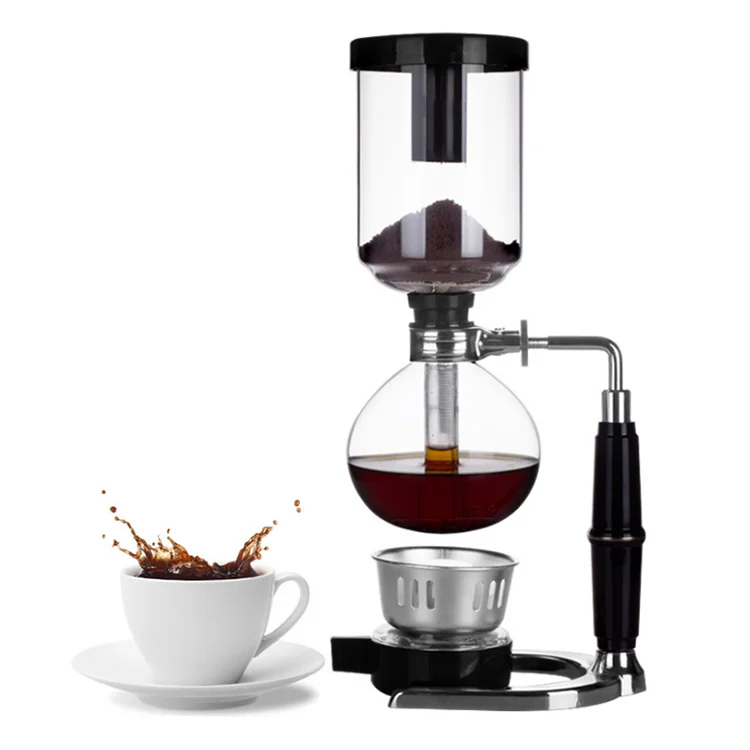 Portable Glass Stainless Steel  Syphon Coffee Maker