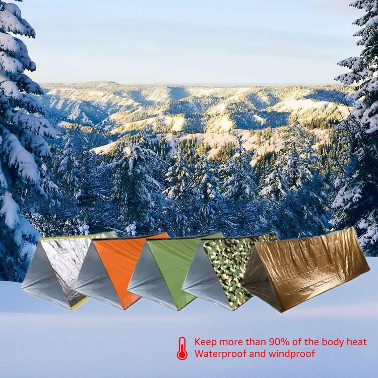 Waterproof Amazon Hot Sale Camping Tarp Emergency High Quality Outdoor Weather Resistant Tent