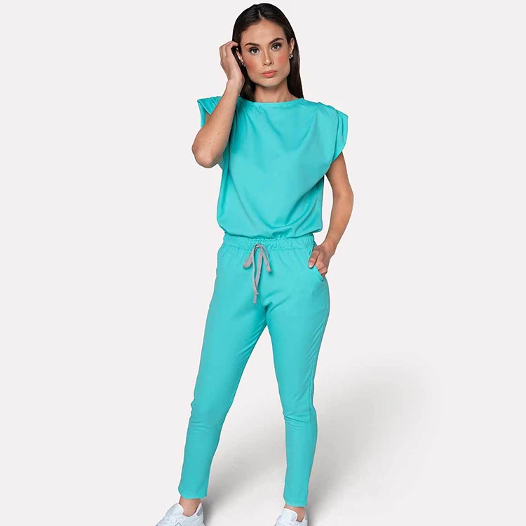 Fashionable Nurses Uniforms Sets Tops Joggers Women Hospital Uniforms Scrub Suit Nurse Scrubs Scrubs Uniforms Sets