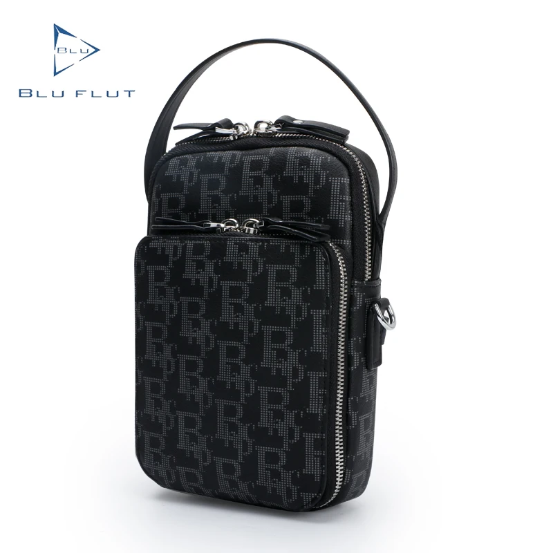 Factory new arrival genuine leather wallet phone cases cross body bags mobile phone female full printing logo cell phone pocket