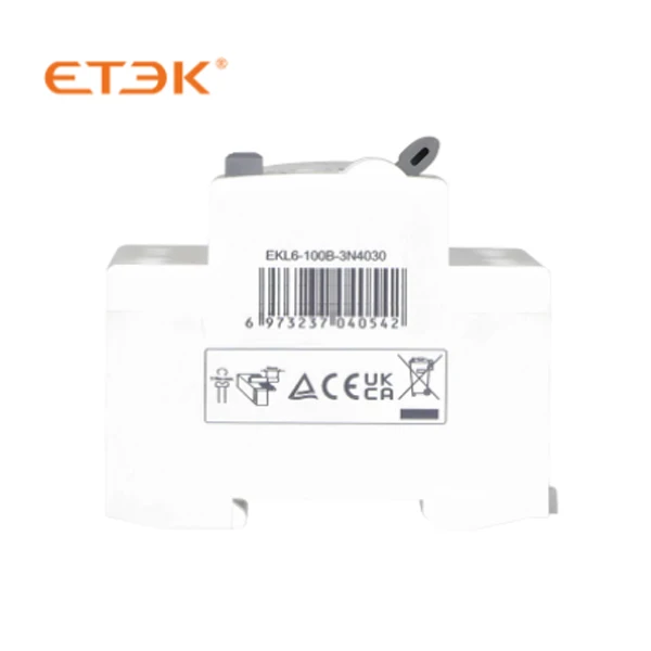 ETEK EKL6-100B 4P 30mA Тип B RCD RCCB утечки земли размыкатели цепи 25A/40A/63A/ 80A/100A с Ассоциацией по техническому надзору (TUV в Китае (стандарты CE