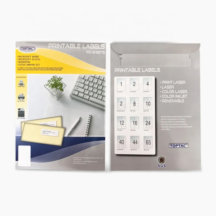 HOT Sale Self Adhesive A4 Paper Barcode Sticker printing thermal Label costom adhesive paper labels