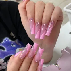 New style spice girls ballet nail pieces finished nail 24 pcs false wholesale vendor impress press on nails