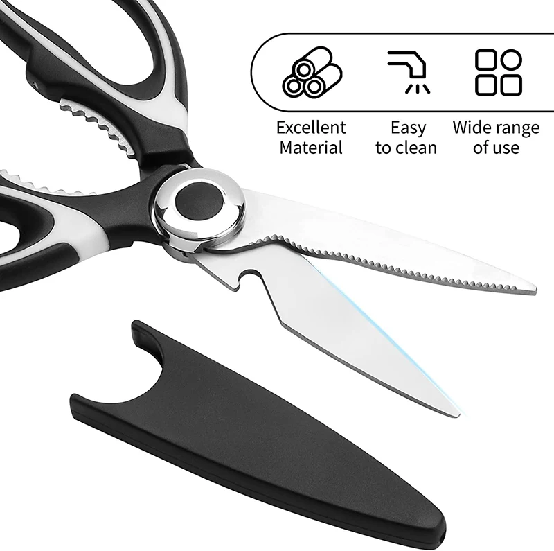 Heavy Duty Kitchen Scissors Multi Function Stainless Steel Poultry Shears for Cutting Chicken Poultry Meat